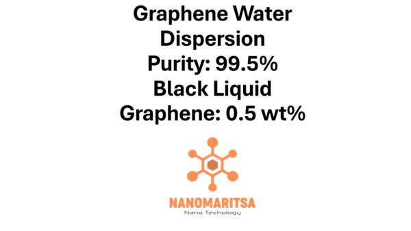 Graphene Water Dispersion, Purity: 99.5%, Black Liquid, Graphene: 0.5 wt%
