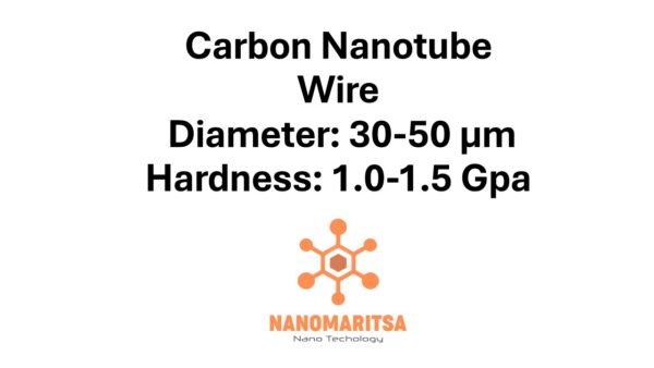 Carbon Nanotube Wire, Diameter: 30-50 μm, Hardness: 1.0-1.5 Gpa
