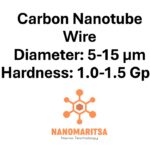 Carbon Nanotube Wire, Diameter: 5-15 μm, Hardness: 1.0-1.5 Gpa