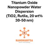 Titanium Oxide Nanopowder Water Dispersion  (TiO2, Rutile, 20 wt%, 30-50 nm)