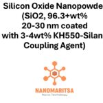 Silicon Oxide Nanopowder (SiO2, 96.3+wt%, 20-30 nm, coated  with 3-4wt% KH550-Silane Coupling Agent)