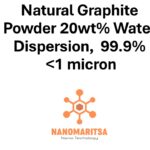 Natural Graphite Powder 20wt% Water Dispersion,  99.9%, <1 micron