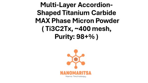 Multi-Layer Accordion-Shaped Titanium Carbide  MAX Phase Micron Powder ( Ti3C2Tx, ~400 mesh, Purity: 98+% )